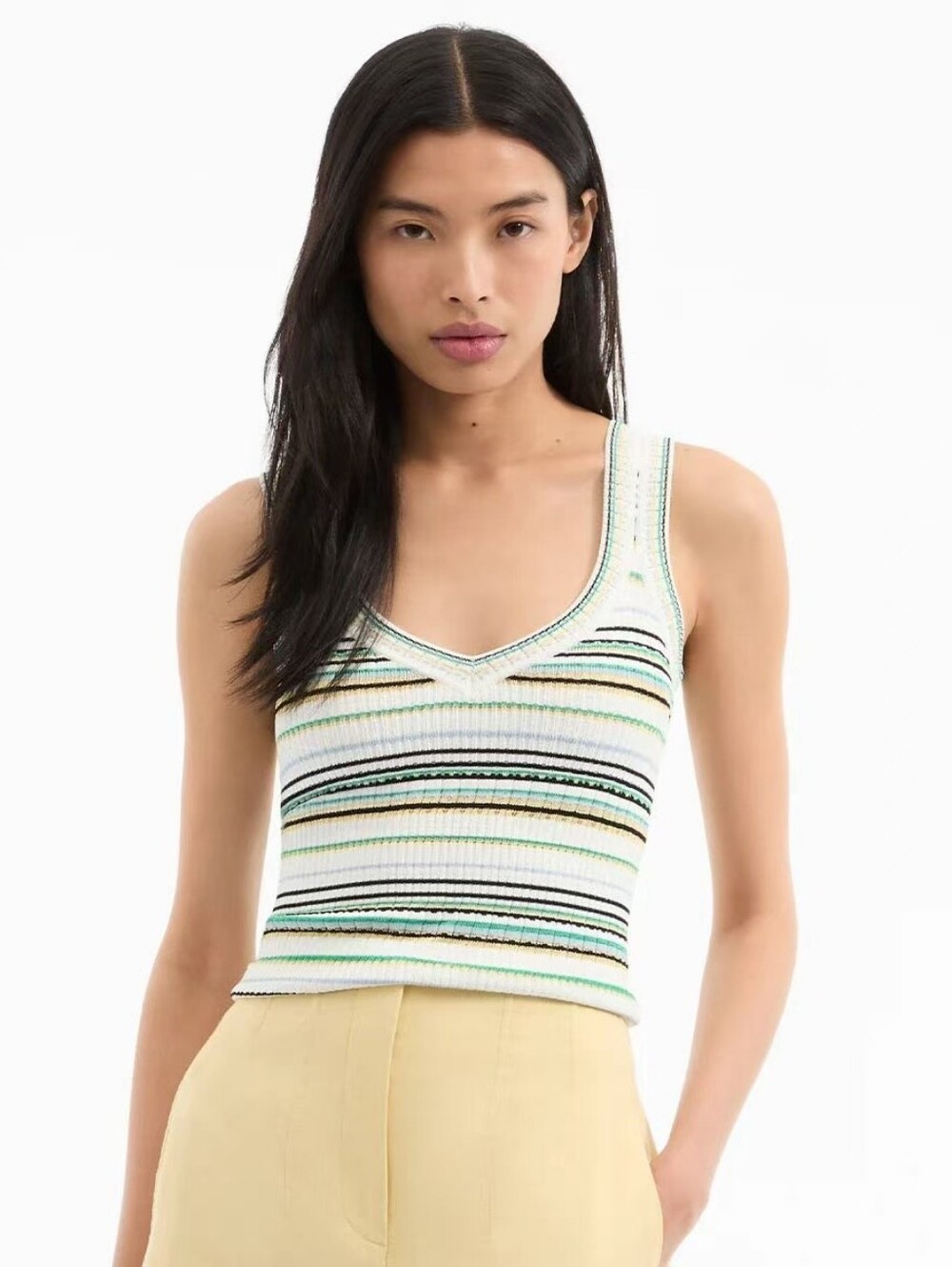 Veronica Beard Carlin Knit Tank Top